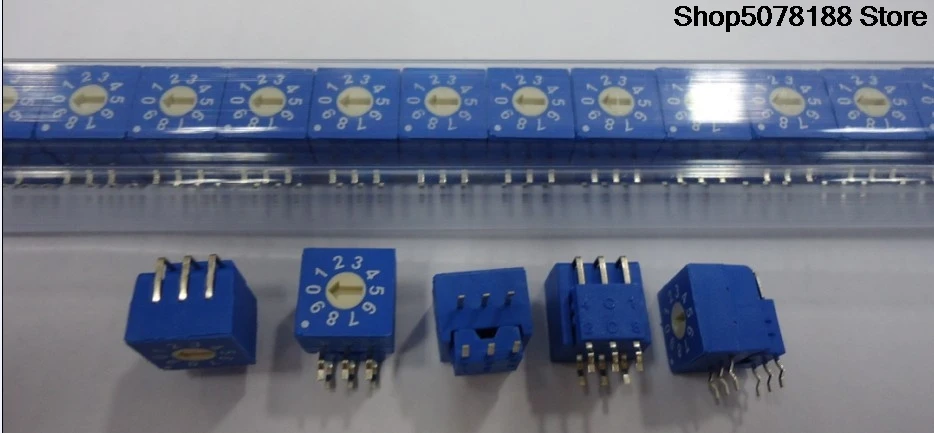 Taiwan ECE encoder ERD1 encoding switch ring code digital 0-9 pin 3:3 side modulation encoder