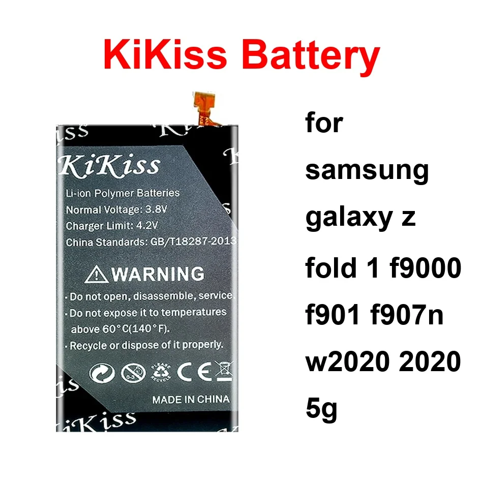 

For Samsung Galaxy Z Fold 1 F9000 F901 F907n W2020 2020 5G Battery EB-BF900ABA+EB-BF901ABA EB-BF907ABA+EB-BF901ABA EB-BF901ABA