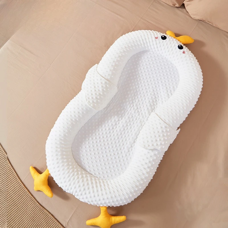 

Многофункциональное детское гнездо-кровать, портативная складная детская кроватка с защитой от перекидывания, люлька для путешествий и шезлонг для новорожденных