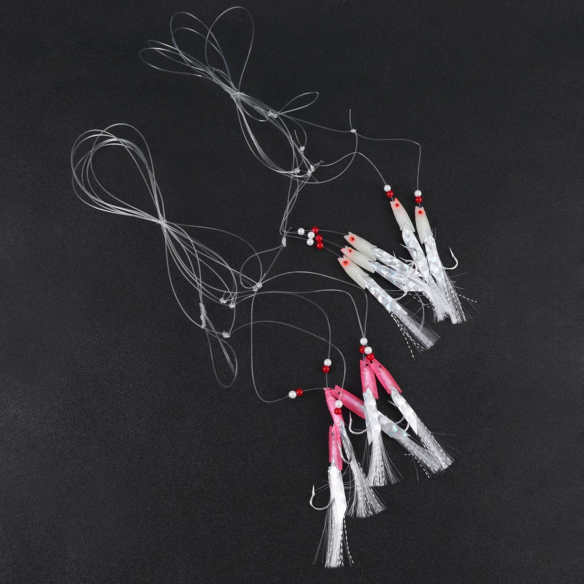 

10 Pcs Fish Skin Hook Bait Fishing Lure Hooks Bionic Simulated Tackle Accessory