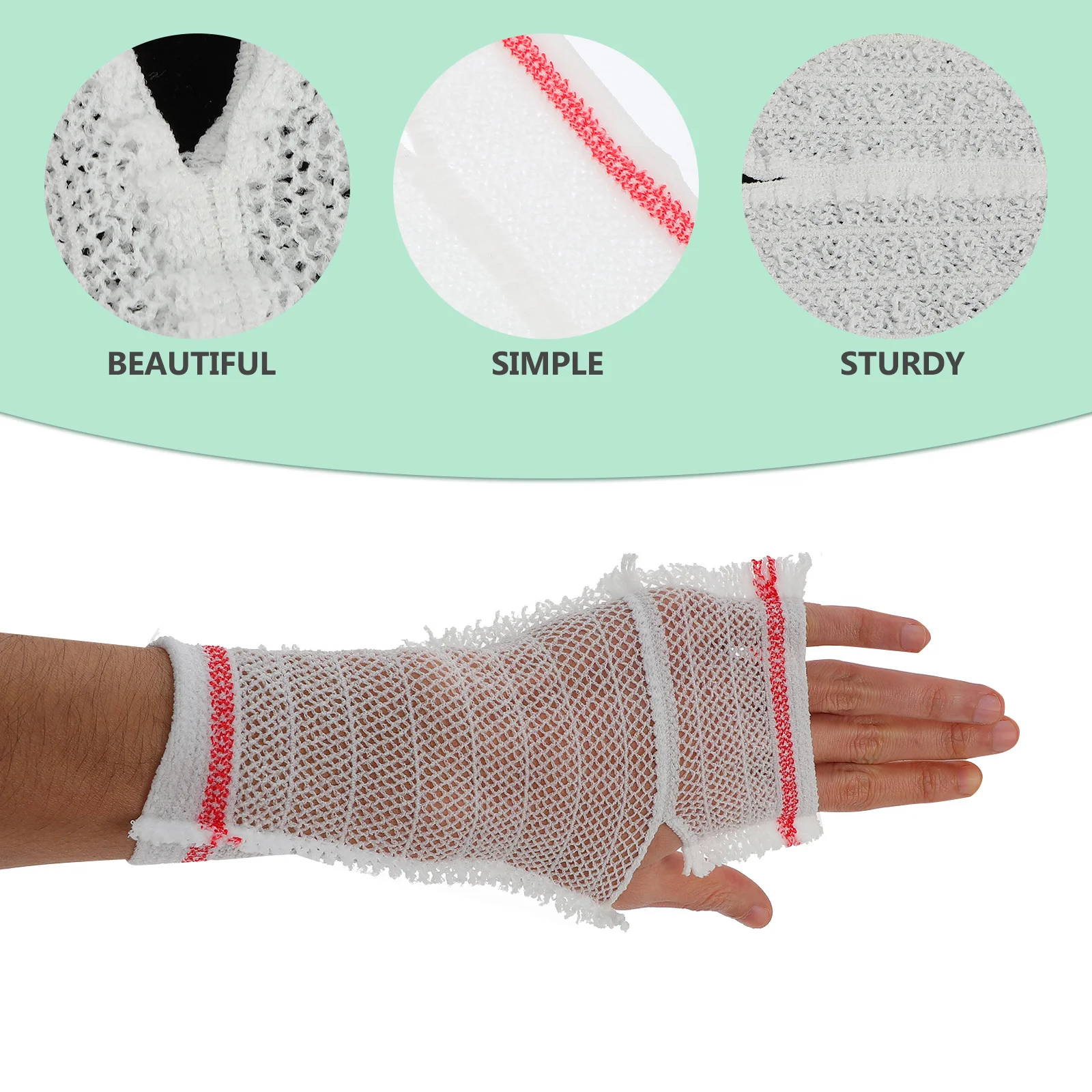 

Nursing Cover Breathable Mesh Sleeves Cuff Fixing Catheter Elastic Skin Friendly Hospital Use