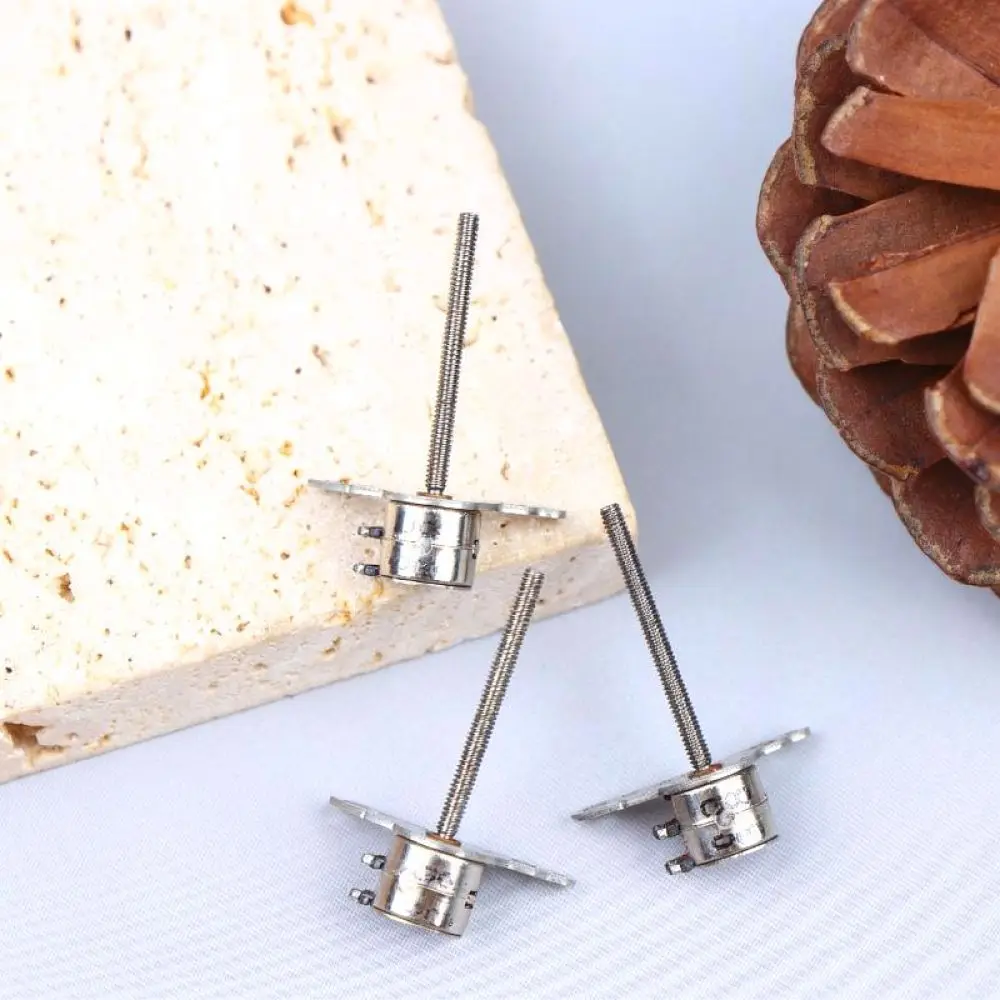 Compact 6mm Stepping Motor 2 Phase 4 Wire Long Lead Screw Precision Drive For Small Automated Device Systems