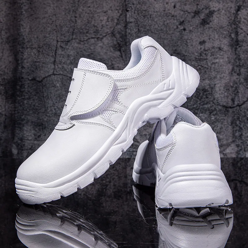 

Men Women Security Protection Shoes White Work Safety Shoes Steel Toe Cap Work Shoes Women Men Puncture-Proof Safety Boots