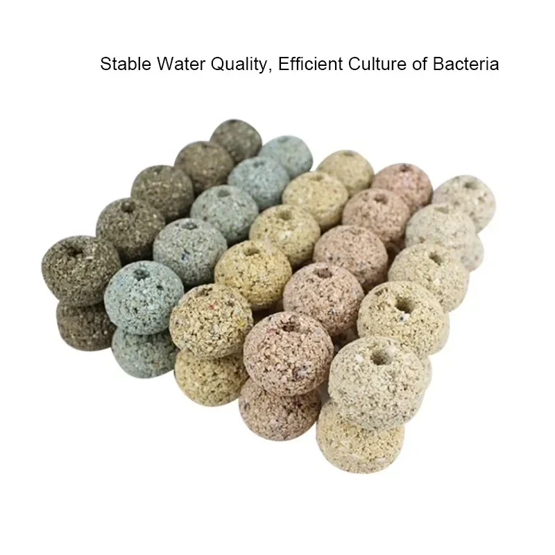 100 جرام الملونة البيوكيميائية الكرة تصفية وسائل الإعلام نيتريفينج البكتيريا منزل حوض السمك تصفية الملحقات لتنظيف خزان الأسماك المياه #5
