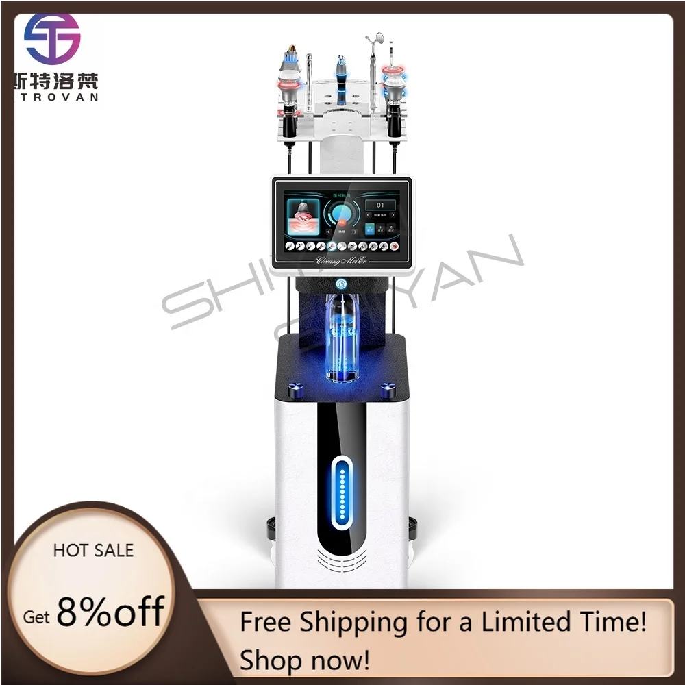 

STLF LZS 11 in 1 Hydro Machine Vibration Scrubber Deep Clean Oxygen Jet Diamond Dermabrasion Machine Aqua Peel