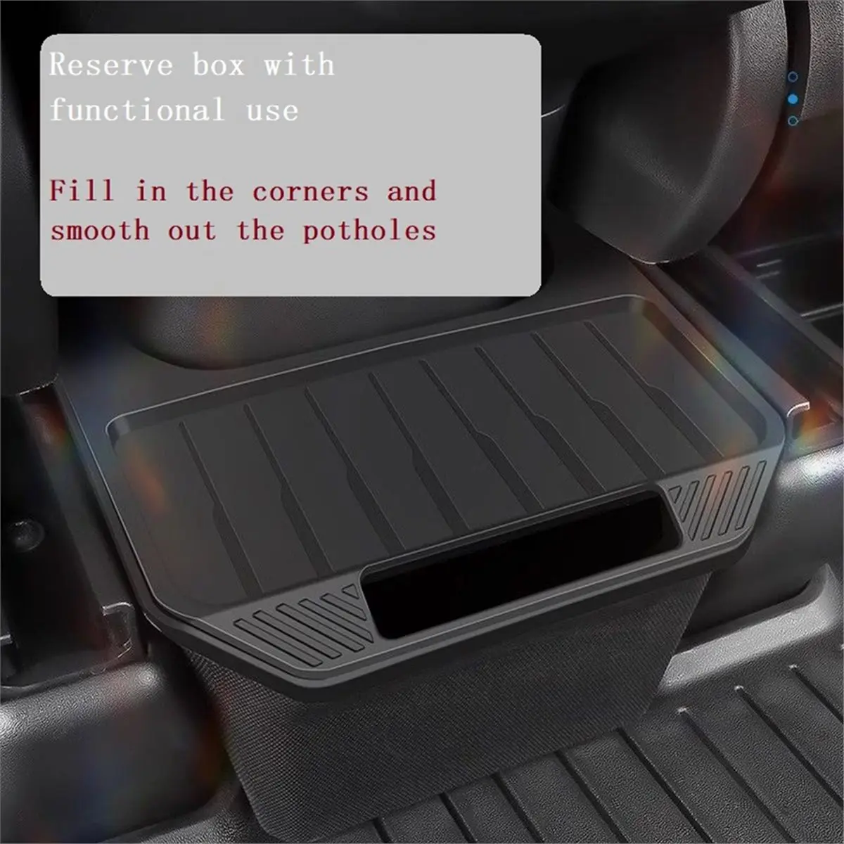 HAPPYDAY~ Poubelle de voiture, boîte de rangement pour console centrale arrière, boîte de rangement pour parapluie, accessoires intérieurs, compatible avec les modèles 3/Y