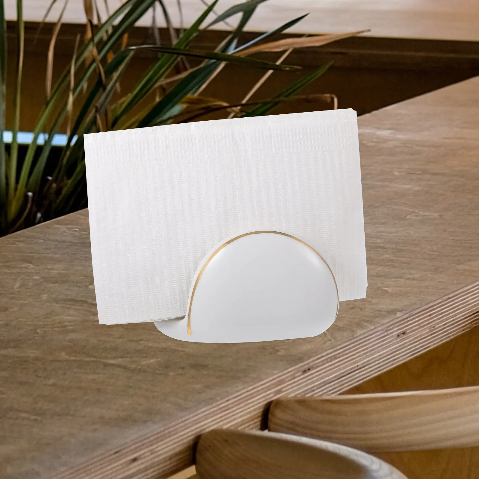 Ceramic Napkin Holder Asymmetric Modern Tissue Stand Napkin Storage Holder for Home Restaurant Kitchen Kitchen Decor view 5