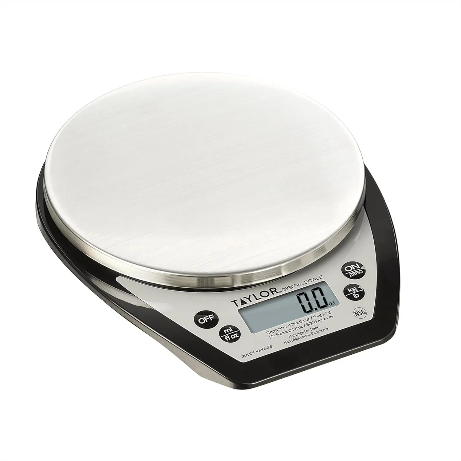 

Compact Digital Food Scale, 11lb Capacity for Precise Measuring and Portion Control, Stainless Steel Platform