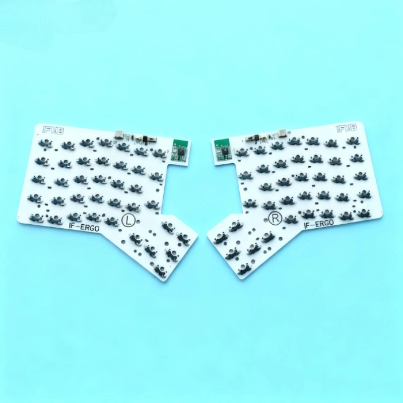 

Комплект беспроводной клавиатуры If-ergo 2,4G IFKB Ergo Hotswap Ergodox VIAL Программируемая индивидуальная эргономичная разделенная клавиатура DIY Kit