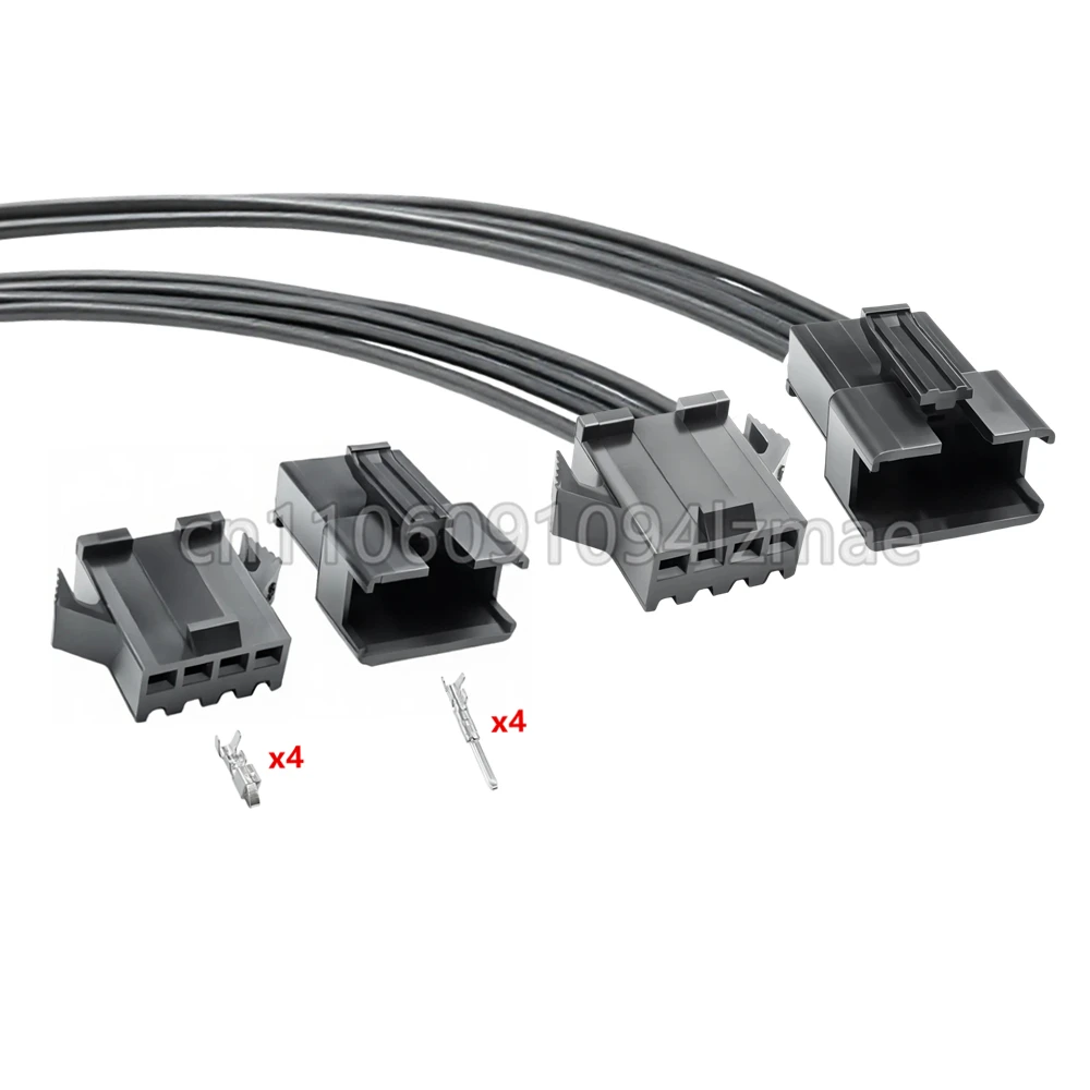 4 Pin Male Or Female Black SM Connector Plug Pitch 2.54MM Housing + Terminals SM-4P SM-4R JST SM2.54  SMR-04V-B SMP-04V-BC
