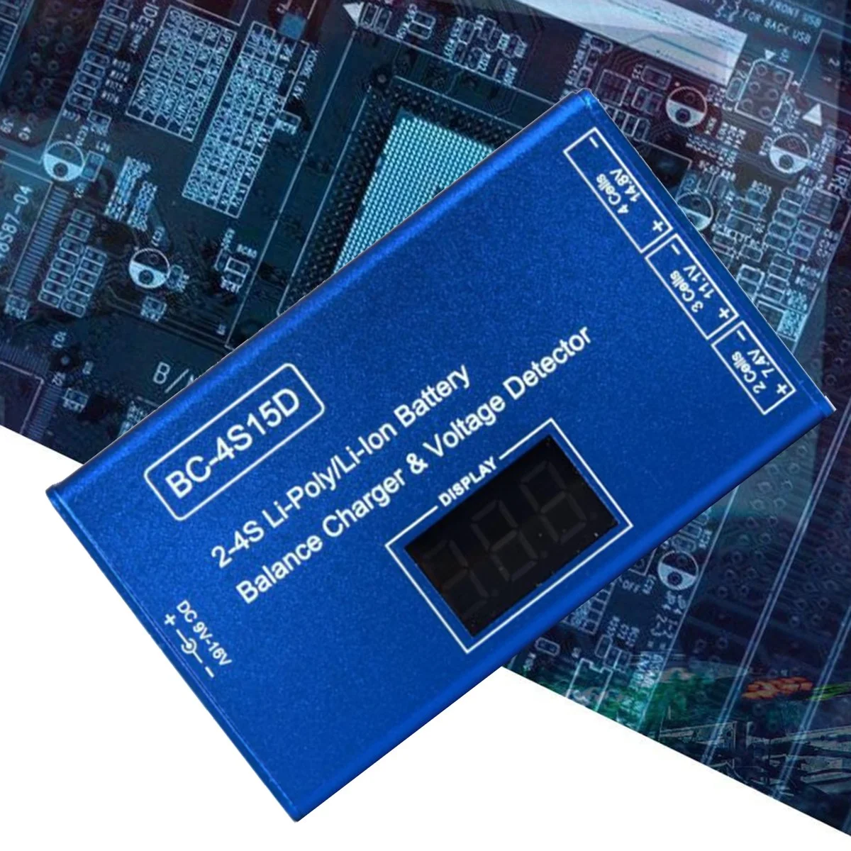 Новое зарядное устройство Lipo Li-Ion 3C-BC-4S15D, детектор напряжения, ЖК-цифровой дисплей, балансное зарядное устройство для радиоуправляемой батареи