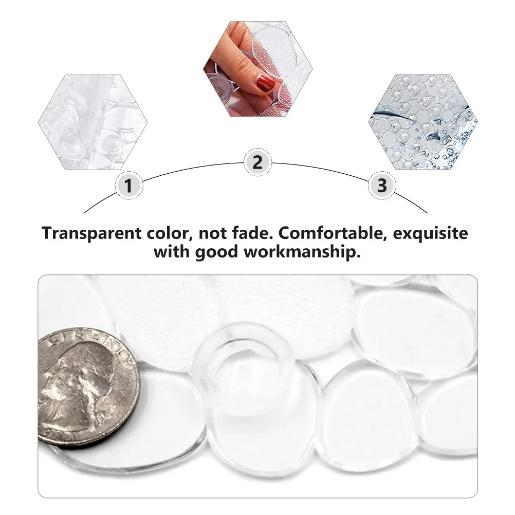 

Anti-Slip Bathroom Mat Transparent Concave Convex Non-Slip Pvc Floor Cushion For Bathtub Shower Household