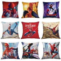 Fodera per cuscino Spiderman Marvel supereroe soggiorno divano fodera per cuscino adatta per la decorazione della camera da letto di casa regalo per bambini