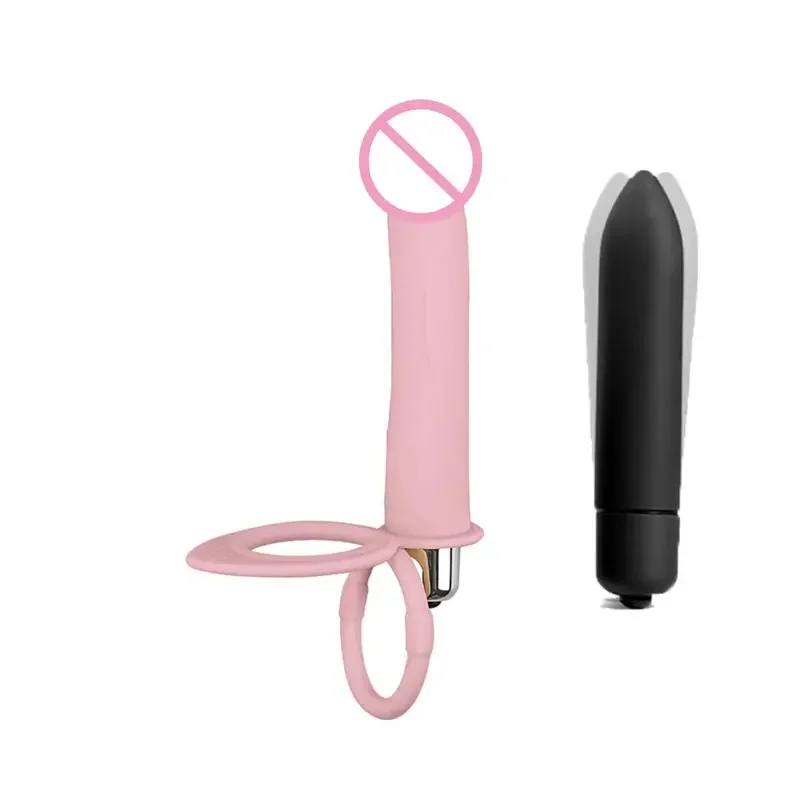 Anillo de inserción Bunda Vagima para mujer con baterías, consoladores de Cosplay para mujer, vibrador para hombre, enchufe Brinqedo muscular doble, jaulas coreanas