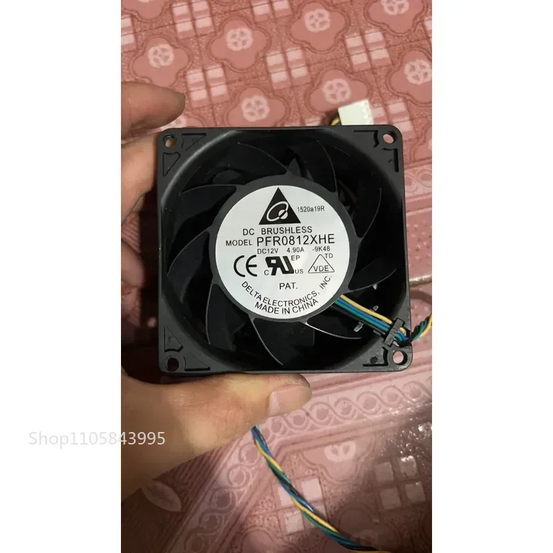 for Delta 8CM 8038 12V 4.9A High Airflow Cooling Fan Oil Cold Air Violent Large Volume Free Shipping