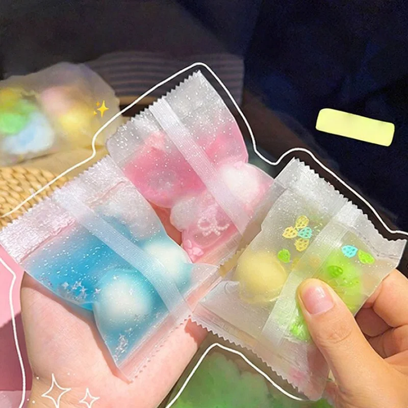 Sensory Stress Relief Soft Squishy Crispy Handmade Ball Reduce Anxiety Candy-shaped Squishy Creative Desktop Ornaments Gift