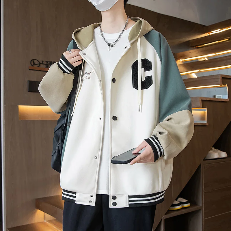 

Coat Clothes Man Clothing Hooded Jacket Shirt Spring Autumn Clothes Fashion Trend Leisure Zipper Hoodie Homewear Youth Clothing