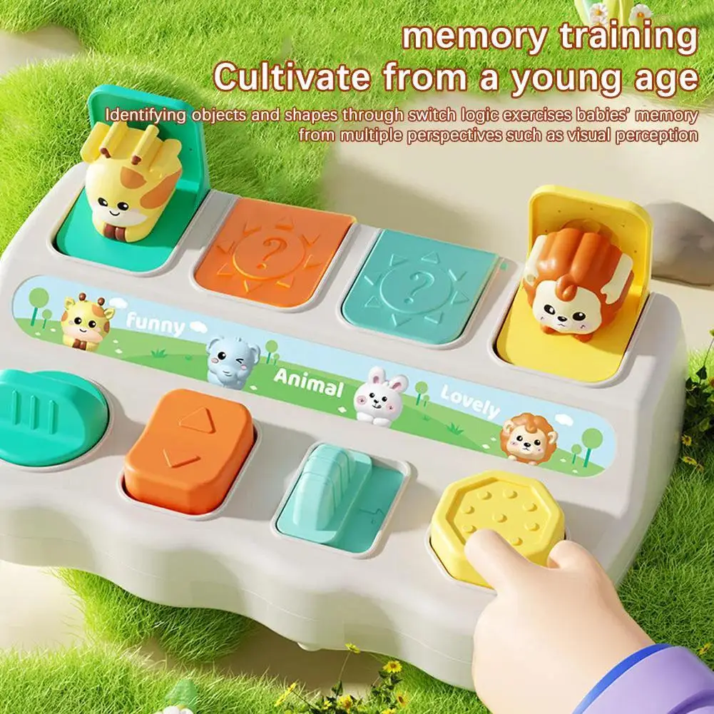 Montessori Interactive Pop-Up Animal Toy for Toddlers 3