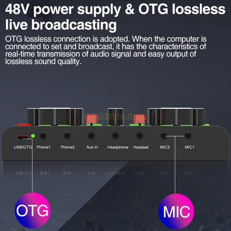 F62C K Song Live Sound Card Set Computer Live трансляция внешняя звуковая карта микрофон