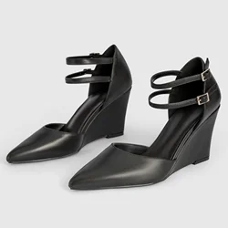 Zeppe décolleté sandali a spillo donna Shallow Mary Jane Shoe scarpe firmate di marca scarpe eleganti a punta con tacco alto scarpe da donna