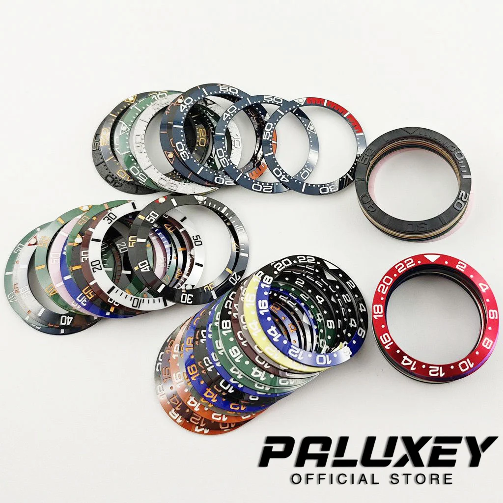 High Quality 38mm*30.6mm Diving Ceramic/Aluminum Seamaster 300 Ring Bezel Insert for NH35 NH34 NH36 GMT Movement SUB Watch Bezel