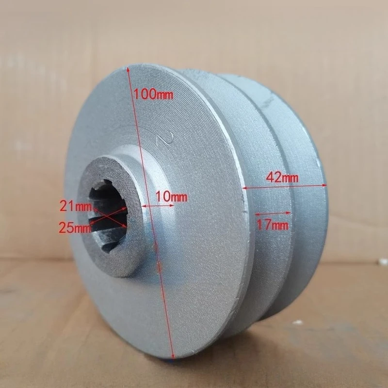 

1PC 178F186F192F diesel engine power/100 B type double-slot spline pulley/micro/rotary farm machine accessories