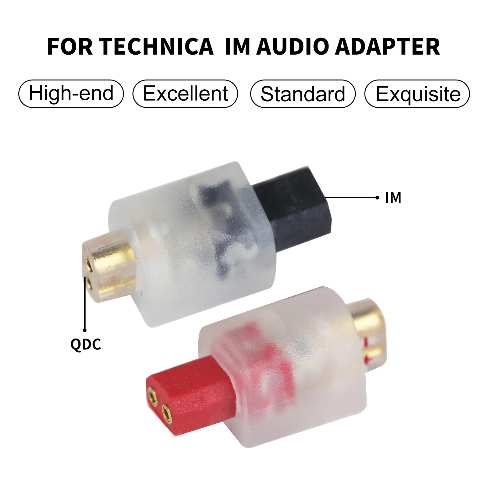 OKCSC سماعات محول QDC 2 دبوس أنثى إلى تكنيكا الصوت ذكر سماعات موصل ل AUDIO TECHNICA IM02 IM03 IM04 IM50 IM70