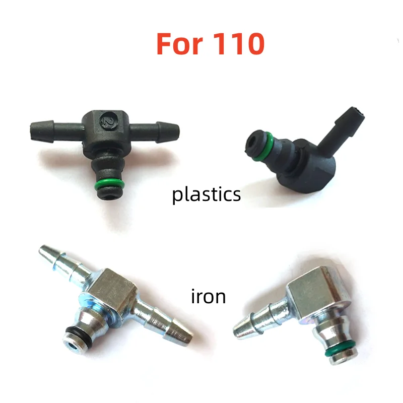 5PCS Diesel Injector Tube Pipe Oil Return Joint Two Ways Three Single Check Valve Parts Piezo Circlip for Bo-sch Den-so Cat