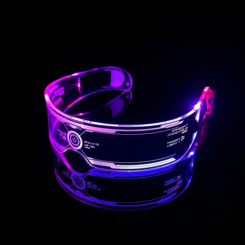 LED Lumineszenz Technologie Brille elektrische Musik Festival sensorische Brille jährliche Konferenz Bar Bounce Sci Fi Brille