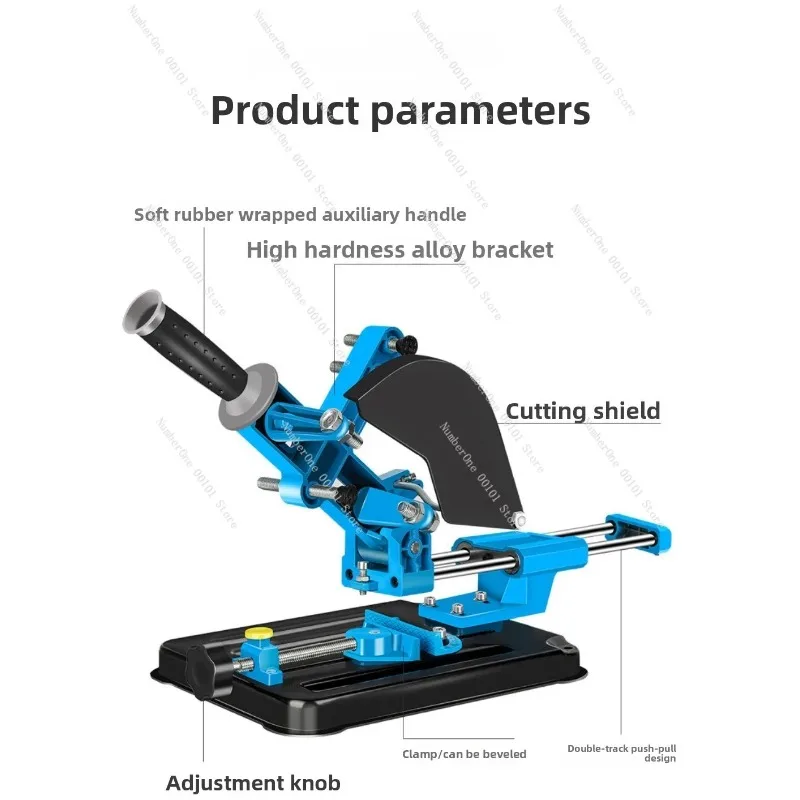 Angle Grinder Stand Pull Rod Type Bracket Mount Fixed Multi Purpose Grinder Holder for Cutting Polishing Restoration