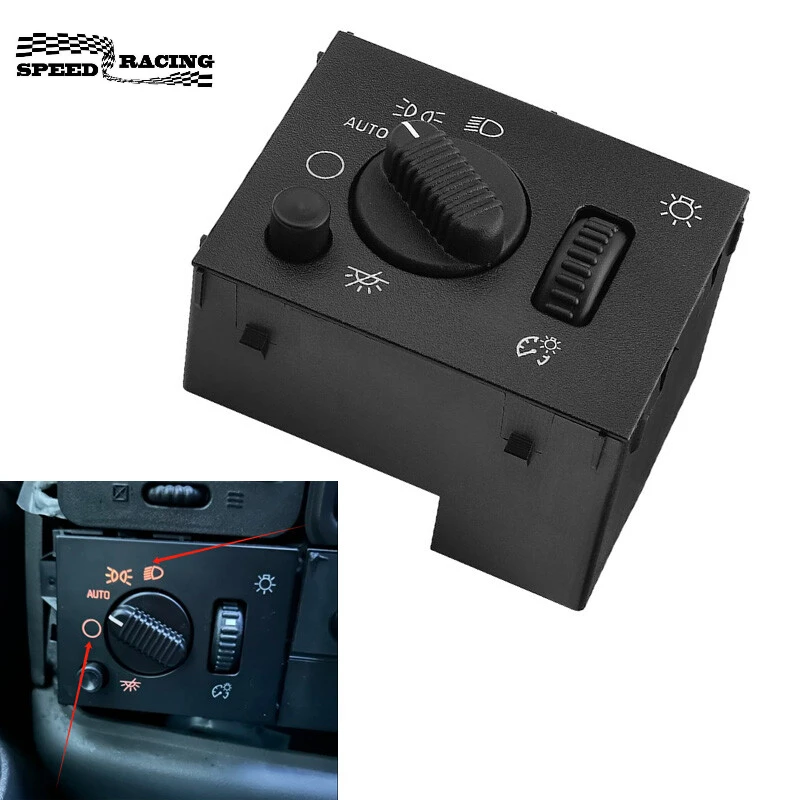 

19381535 D1595G 15194803 1S8489 LED Headlight Switch for 2003-2006 Chevy Silverado Suburban Tahoe Sierra