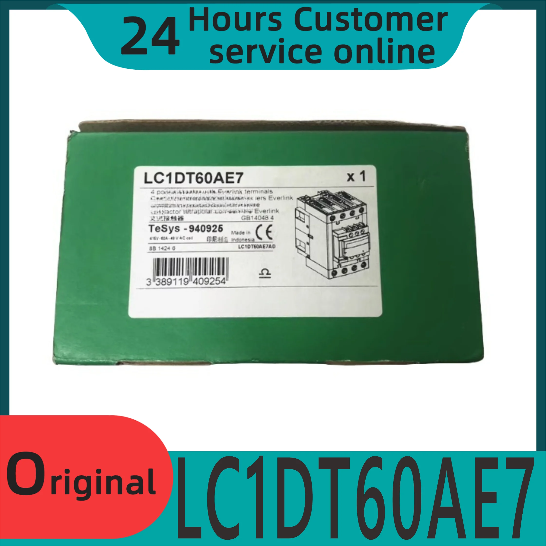 

Новый оригинальный четырехполюсный контактор переменного тока LC1-DT60AE7 48 В