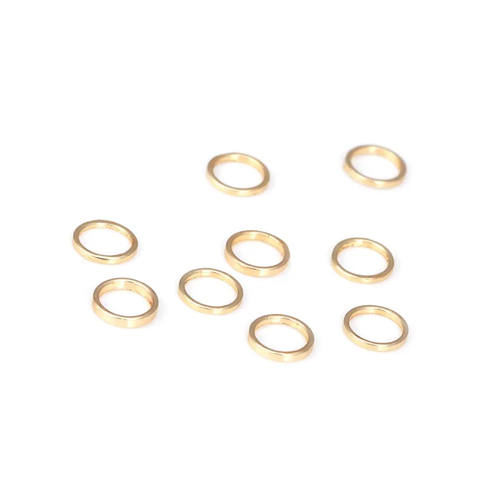 4MM 5MM 6MM 14MM 20MM 28MM 18K Gold Color Silver Color Brass Round Closed Rings Jump Rings Jewelry Making Accessories