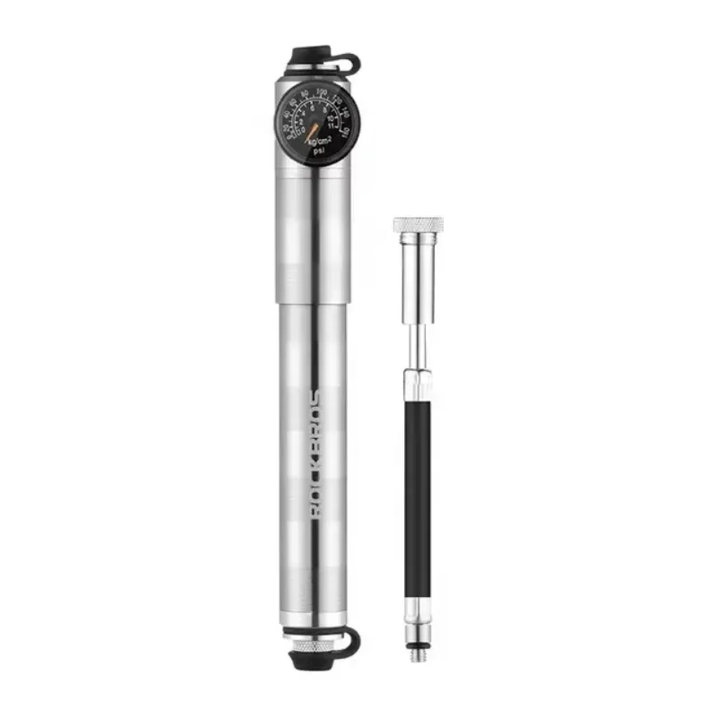 

Bike Pump CNC Dustproof Barometer AV/FV Ultralight Portable High Pressure Aluminium Alloy mini bicycle pump