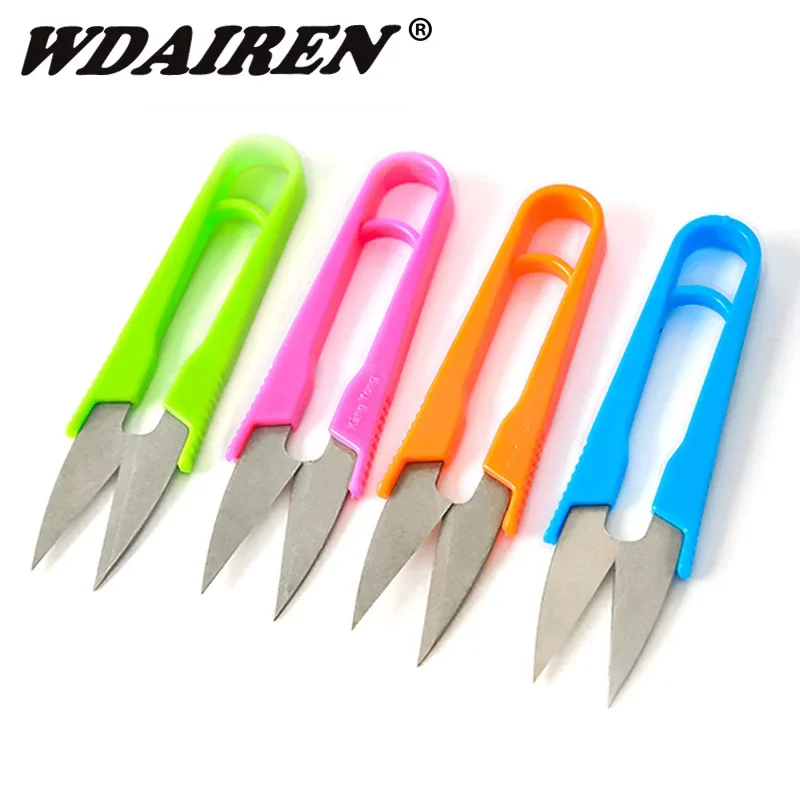 

1 Pc Fishign Use Scissors Line Cutter Fishing Scissors Handle with Covers Plastic Stainless Steel Fishing Tackle Tools