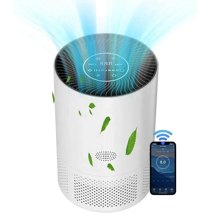 Smart Homekit Alexa Google Home Compatible APP SmartThings Control H13 True HEPA Filter 24dB Quiet Air Purifier  for Home