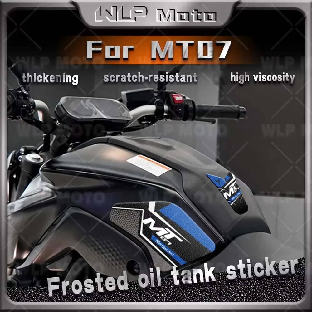 

Motorcycle Accessories Frosted Fuel Tank Pad Sticker Side Knee Traction Grip Anti Slip Pads For MT07 MT-07 mt 07 mt07 2021-2024