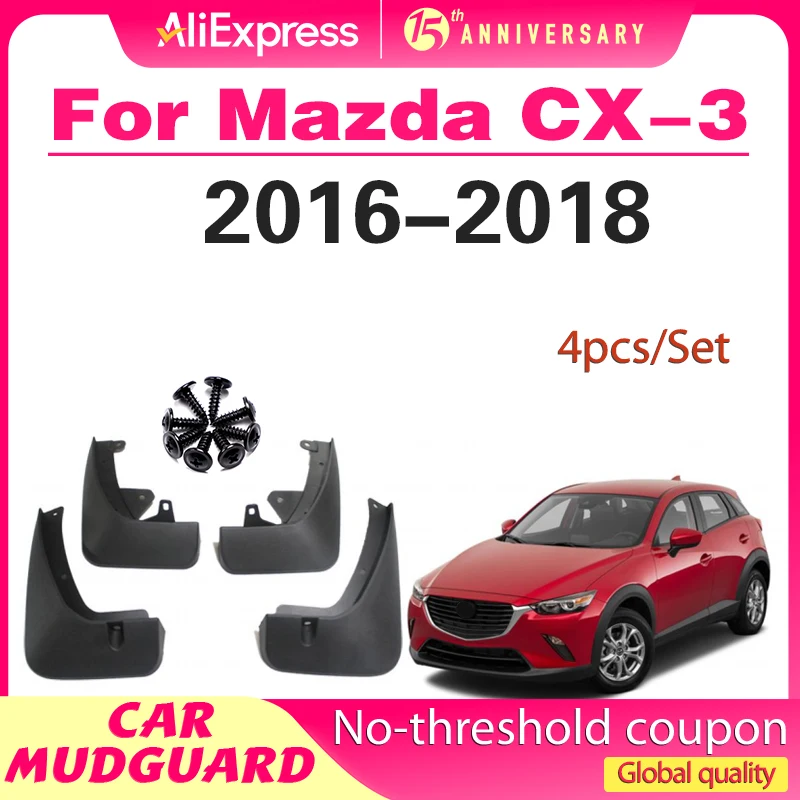 

Car Mud Flaps Mudguards Splash Guards Fender Protect External Decorate Accessories For Mazda CX 3 CX3 CX-3 2016 2017 2018