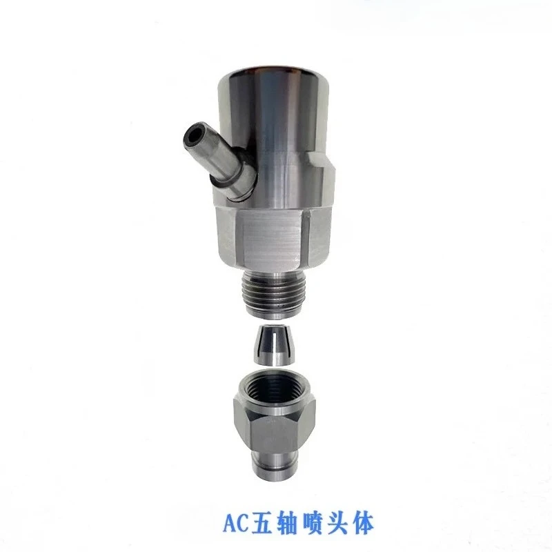 Waterjet Parts AC 5-Axis Nozzle Body and Tool Shaft, Cutting Head Assembly Replacement for Waterjet Cutters