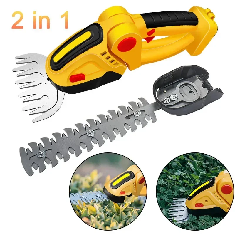 

2 in 1 Cordless Hedge Trimmer Electric Grass Trimmer Pruning Saw Shrub Shear Hedger Power Tools For Makita 18V Lithium Battery