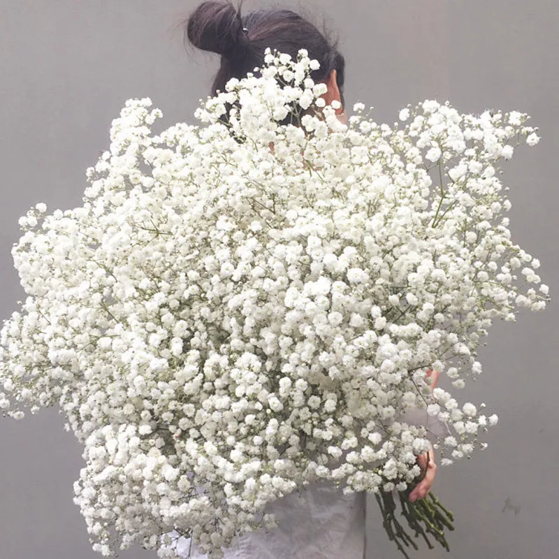 

,100g Preserved Babysbreath flower mini Real Immortal Gypsophile DIY Bridal bouquet wedding party Flower Material