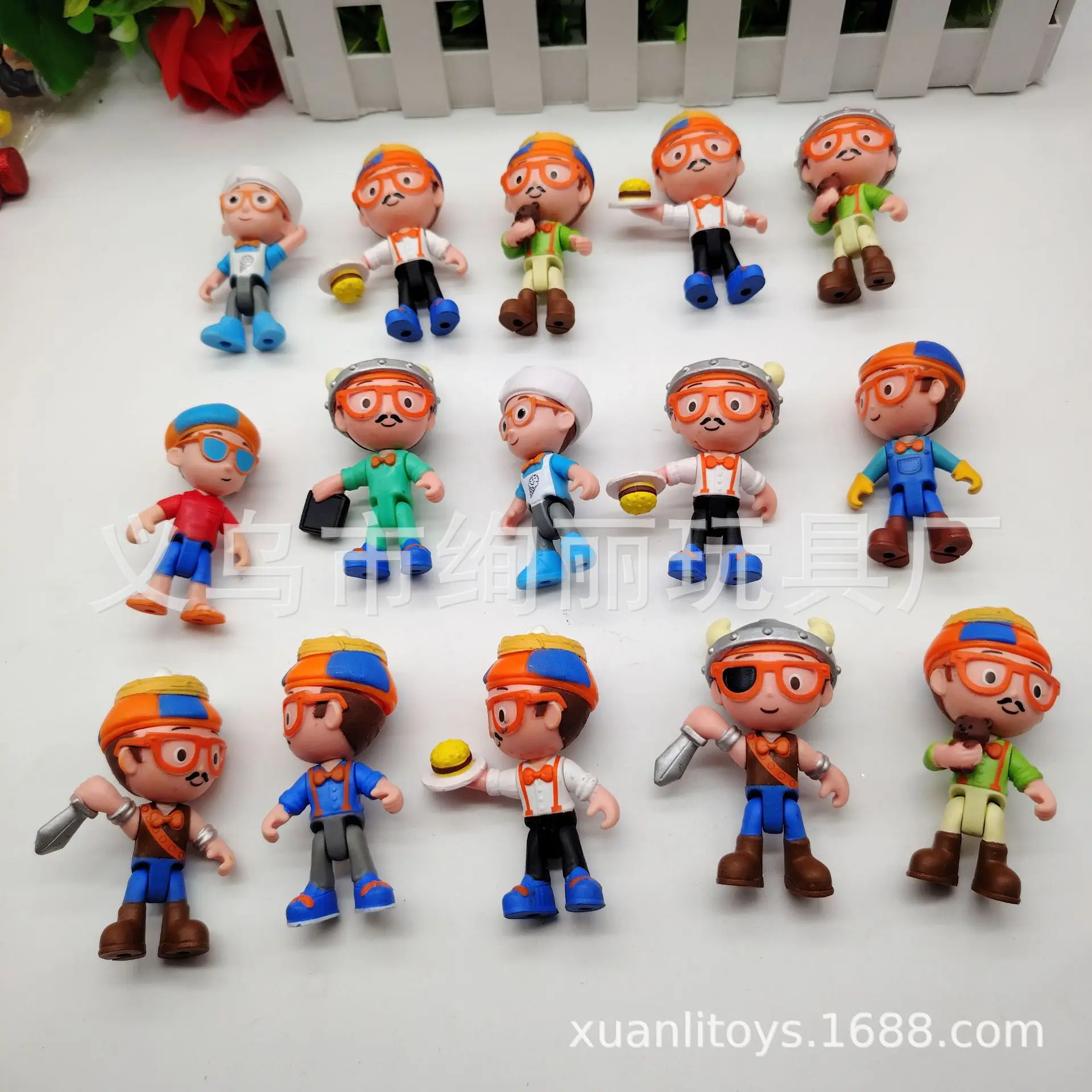 3pcs Multiple children's educational movable doll action figure models, a gift from parents to children