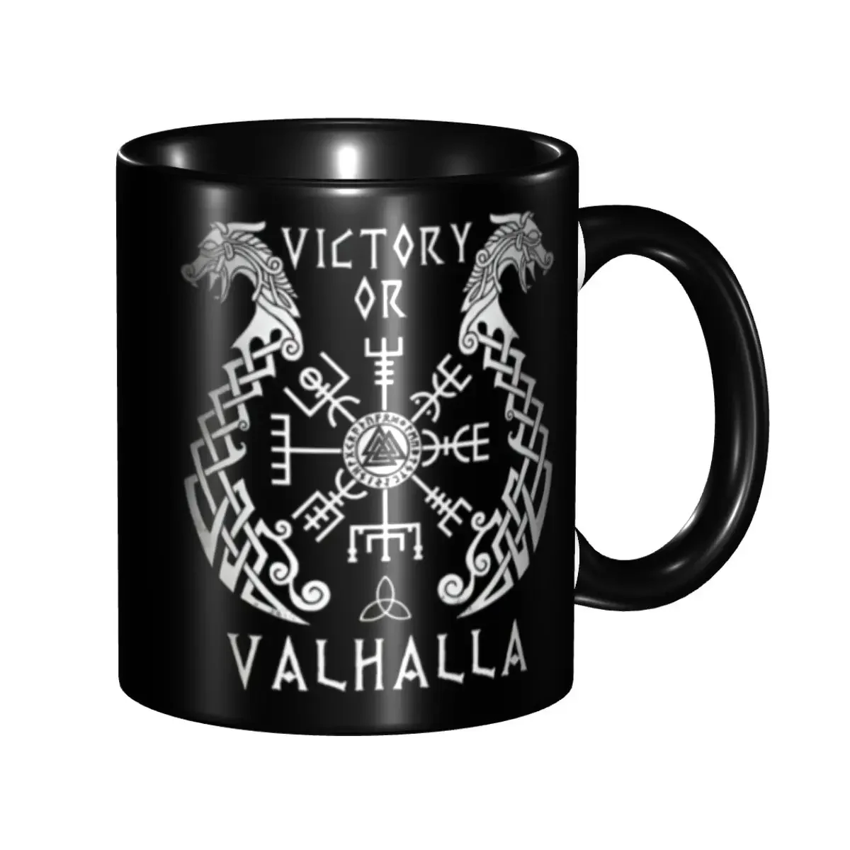 

Customized Viking Victory Or Valhalla Mug DIY Ceramic Tea Milk Coffee Cups