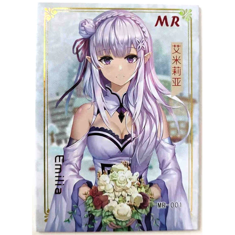 Goddess Story Mr Series Ayanami Rei Emilia Sakurajima Mai Anime Characters Rare Collection Flash Card Cartoon Toy Christmas Gift