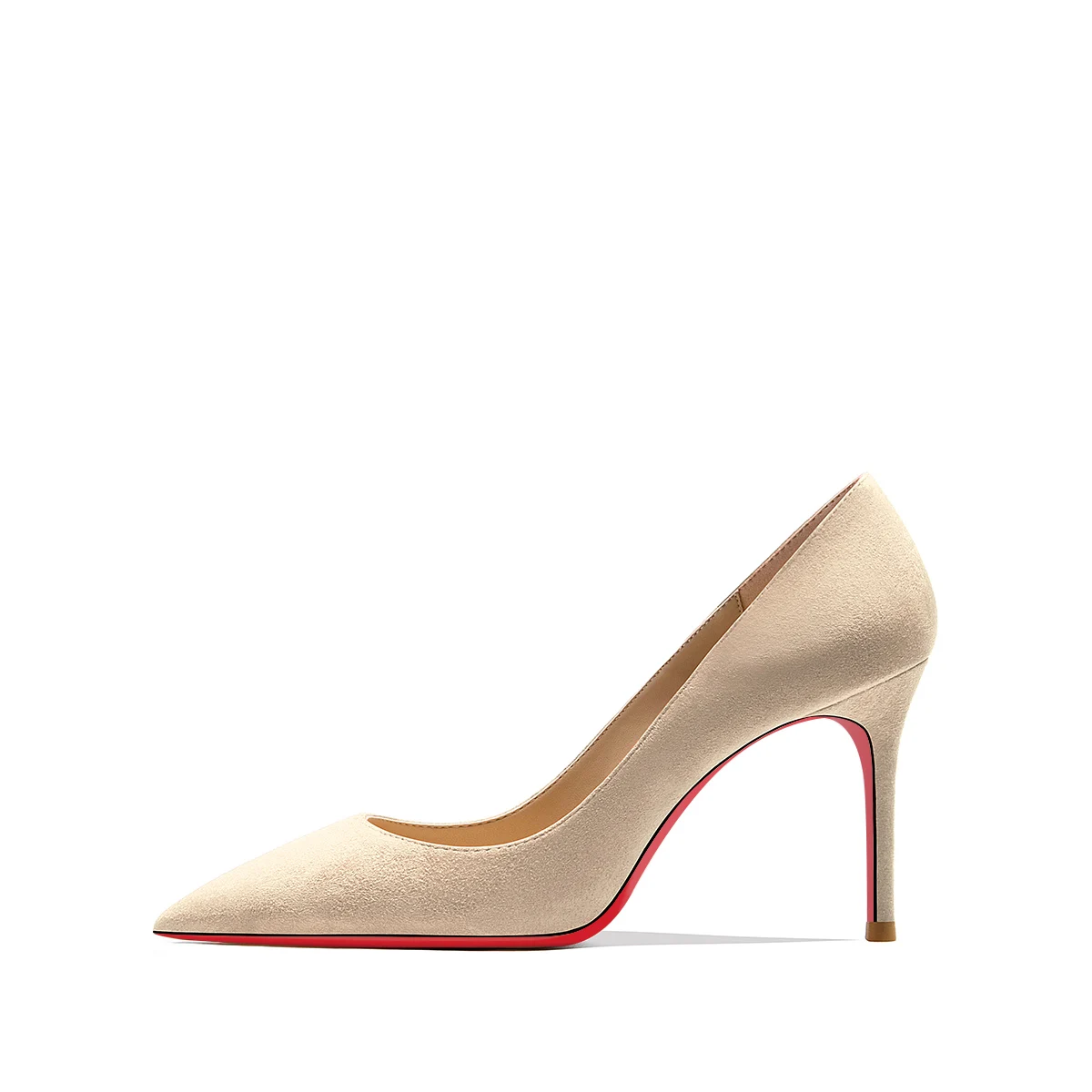 Apricot suede 8cm