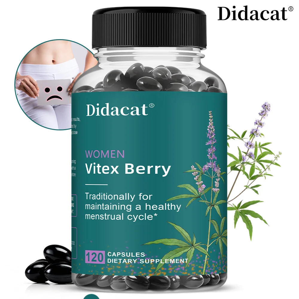 

Веганские капсулы Vitex Berry — гормоновый баланс для женщин, органический экстракт частники Vitex (1000 мг), веганский, без ГМО