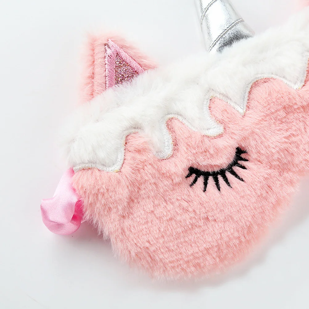 

4 шт., мультяшная маска для сна, кролик, единорог, формы, мягкие удобные резинки с повязкой на глаза для путешествий, сна, детская вечеринка