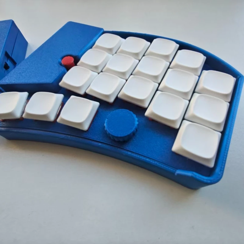 

NEW Little Red Dot Split Mechanical Keyboard Custom 3DPrinting Hotswap VIAL Wireless Kaih V1/V2 Switch DIYPortable Folding Stand