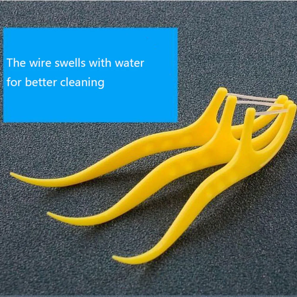 

40Pcs Dental Floss Picks Three-Layer Nylon Wire Portable Oral Care Tools Freshen Breath Clean Teeth Gum Health Stimulation