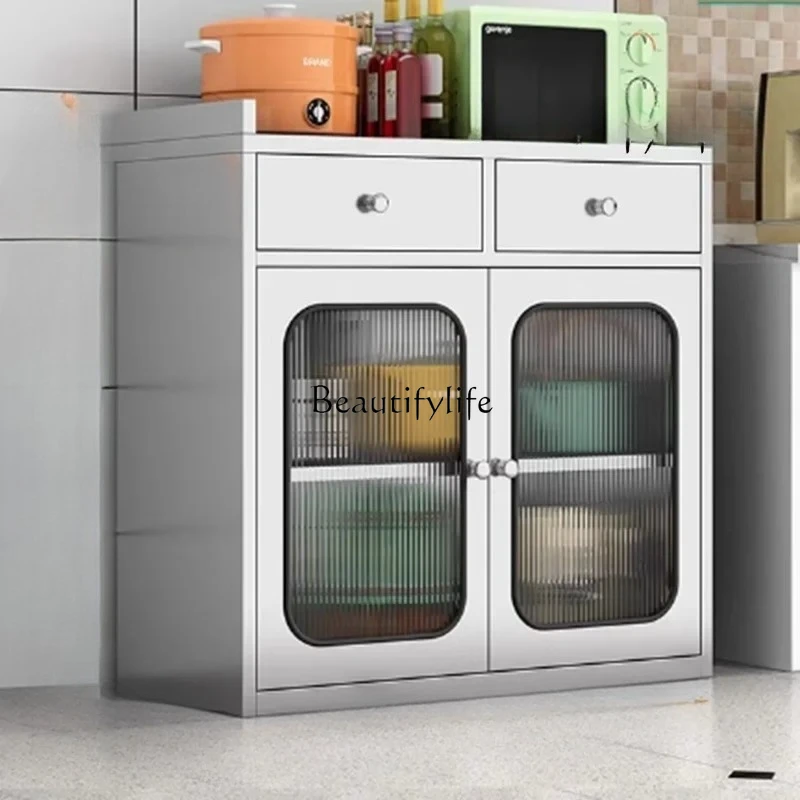 

Drawers Stainless Steel Cabinet Level Metal Large Modern Nordic Kitchen Cabinet Storage Tall Full Muebles De Cocina Furniture